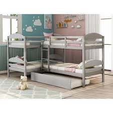 Plus, all maxtrix beds are tested to withstand 800 lbs per bed, so you can safely sleep adults. L Shaped Bunk Kids Toddler Beds Shop Online At Overstock