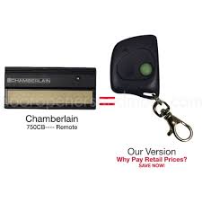 The garage door remote prevents hacking and provides peace of mind with security 2.0, the highest level of encryption. Chamberlain 750cb Compatible 390 Mhz Single Button Mini Garage Door Opener Remote