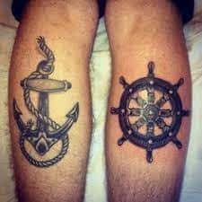 Sometimes anchor tattoos can be huge or small and are combined with heart, rope, roses, birds and even quotes. What Does Anchor And Wheel Tattoo Mean Represent Symbolism