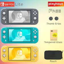 Features a sleek, unibody design with fully integrated controls and a built in plus control pad. Nintendo Switch Lite Grey Turquoise Yellow Supplier Warranty Ns Lite Free Pouch Tempered Glass Thumb Grips Lazada