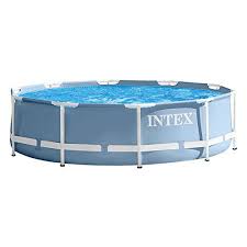 Intex Kit De Piscinette Tubulaire Bleu Givre 305 X 305 X 76 Cm 4500 L 28702np Piscine Tubulaire Piscine Intex Piscine