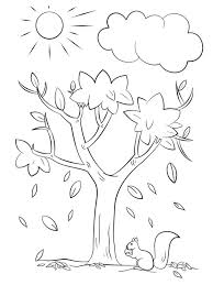 How to cure peach leaf curl. Fall Leaves Falling From Trees Coloring Page 1001coloring Com