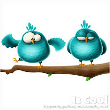 Cartoon Island Drawing Birds Eye View Blue Birds