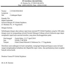 Surat dinas undangan rapat di perusahaan. Download Contoh Surat Undangan Rapat Perusahaan