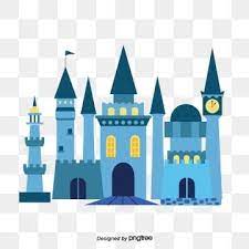 Blue Cartoon Castle Castle Clipart Cartoon Wall Png And Vector With Transparent Background For Free Download Castle Illustration Vector Art Castle Vector