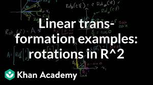Linear Transformation Examples Rotations In R2 Video