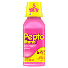 Pepto Bismol Liquid For Nausea Heartburn Indigestion Upset Stomach And Diarrhea Relief Original Flavor 8 Oz Walmart Com