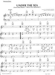 Under The Sea The Little Mermaid Theme Stave Preview 1 Free Piano Sheet Music Piano Chords Sheet Music Pdf Sheet Music Piano Sheet Music Pdf