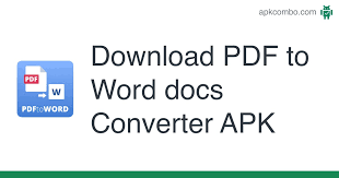 Can you convert a pdf to a microsoft word doc file? Pdf To Word Docs Converter Apk 2 0 18 Android App Download
