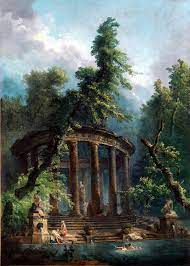 The Bathing Pool By Hubert Robert Instant Digital Download In Etsy Renaissance Art Paintings Aesthetic Art Greek Paintings