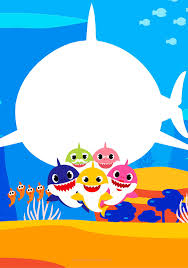 However, the images do not look horrible but cute such as you see in the official. Baby Shark Free Printable Invitations Oh My Baby