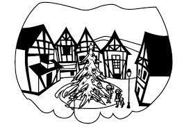 Christmas Village Svg Cut File By Creative Fabrica Crafts Creative Fabrica