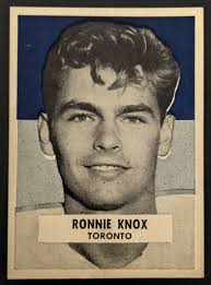 1959 General Mills Wheaties CFL Football Ronnie Knox Toronto Argonauts
