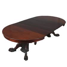 You can go for a dark shade of wood polish if your dining room is bright with natural light. Antique R J Horner School Carved Mahogany Clawfoot Dining Table 4 Leaves At 1stdibs