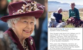We don't want to be outrageous. The Queen S Birthday Royal Family Shares Photo As She Turns 95 After Death Of Prince Philip Daily Mail Online