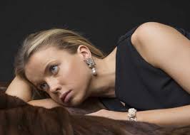 schlumberger “ribbon” diamond, platinum, and cultured pearl retro earrings 