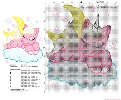 Unicorn Sleeping On The Clouds Free Cross Stitch Pattern Avec Images Modeles De Point De Croix Bebe Modeles De Point De Croix Gratuits Point De Croix Libre