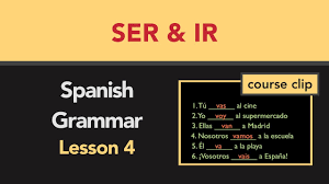 learn spanish irregular verbs ser and ir in present tense