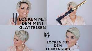 kurze haare locken mit dem glatteisen und lockenstab salirasa youtube frisuren kurze haare stylen locken machen frisur lange haare locken
