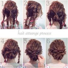 6 Step Easy Updo I Ll Probably Try This Credit Unknown Thick Hair Styles Hair Lengths Curly Hair Styles Naturally