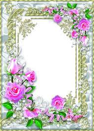 Delicate Floral Frame Psd With Pink Roses My Darling Delicate Flower Flower Frame Photo Frame Design Photoshop Flowers