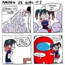 Amogus Girl #1 | Among Us Girl | Know Your Meme