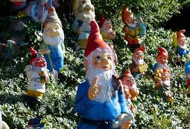 To get the perfect dots for your gnomes' eyes and shrooms, dip the end of your paint brush into paint and apply. History Of Garden Gnomes