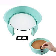9 Inch Round Premium Non Stick Silicone Springform Pan Cheesecake Pan With Tempered Glass Base Round Review Springform Pan Cheesecake Pan Springform