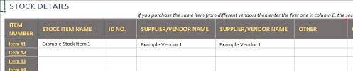 Download your free inventory template for personal or business use. Free Excel Inventory Template