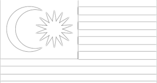 Cara menggambar rumah gambar untuk anak tk. Lukisan Bendera Malaysia Tanpa Warna Jet Skaa