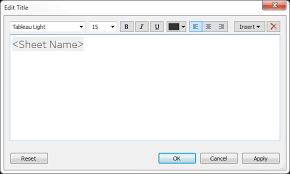 Format Titles Captions Tooltips And Legends Tableau