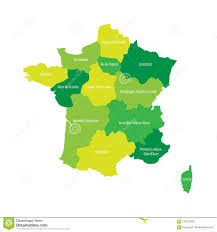Carte de france administrative avec la délimitation de ce qui allait devenir les nouvelles (13) régions. La Carte Des Frances S Est Divisee En 13 Regions Metropolitaines Administratives Illustration De Vecteur Illustration Du Division France 100227582
