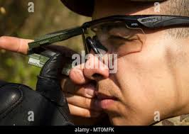 Spc. Christopher Moreno, a 45th Infantry Brigade Combat Team Soldier from  Ames, Oklahoma, and other Soldiers attending the Basic Leader Course plot  locations