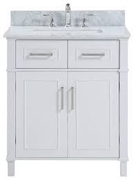 Maybe you would like to learn more about one of these? 30 White Bathroom Vanity Sink Set With White Carrara Marble Top Transitional Bathroom Vanities And Sink Consoles By Belvedere Bath Houzz