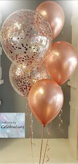 Budget 40th Birthday Party Ideas For Women Rose Gold Confetti Balloons Weddings Wedding Ideas Wedding Decor Wedding Balloons Wedding Decorati Rose Gold Party Gold Birthday Party Rose Gold Party Decor