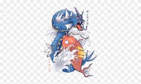 #tattoo #tatuajes #pokemon #pokemontattoo #animetattoo #tattooanime #inktattoo #ozarustudio Koi Fish Evolution Magikarp Gyarados Tattoo Free Transparent Png Clipart Images Download