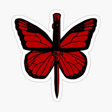 Octane butterfly knife du jeu apex legends réplique 1:1 fan. Butterfly Knife Stickers Redbubble