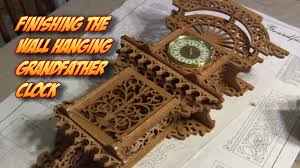 Use these free woodworking patterns to create wonderful gifts for friends or make money by selling them at a local craft fair! Finishing The Wall Hanging Grandfather Fretwork Clock Pt 5 Sanding Sealing Assembly Youtube