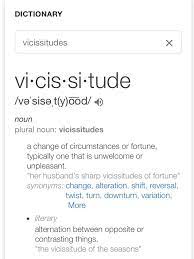 Definition Of Vicissitude Plurals Plural Nouns Nouns