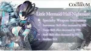 She tries really hard to keep her human form.. Sinoalice Reveals Little Mermaid Half Nightmare In The Next Gran Colosseum Gamerbraves