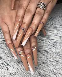 Sylvia Espino On Instagram Theofficialbellalashes My First Time Doing Double Tips And I Per Long Acrylic Nails Bling Acrylic Nails Pretty Acrylic Nails