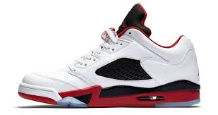 Nike air jordan 1 mid gym red black white uk 9.5 / eu 44.5. Air Jordan 5 Retro Low Fire Red Jordan Sole Collector