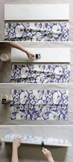 How To Decoupage Fabric Onto Shelves Mod Podge Rocks Mod Podge Crafts Decoupage Furniture Decoupage