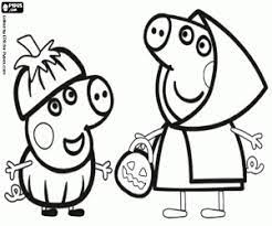 Peppa pig coloring pages halloween. Peppa Pig Coloring Pages Printable Games