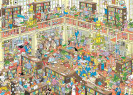 5 out of 5 stars. Jumbo 19092 Jan Van Haasteren The Library 1000 Piece Jigsaw Puzzle Multi Jigsaw Puzzles Toys Games