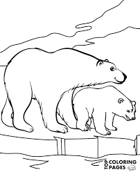 We have designed free polar animals do a dot printables, so your kids will learn a bit more how these animals look. Two Beautiful Polar Bears In Arctics Printable Coloring Page Sheet