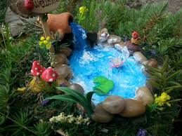 Make a pond from an old bathtub i've been wanting one of these ponds for a while and i've got my local junk shop owner on the lookout for an old bathtub at the right price. Promo Made Of Genuine River Rock These Ponds Will Add A Magic Touch And Fun To Your Fairy Miniature Or Terrar Fairy Garden Fairy Garden Gnomes Diy Garden