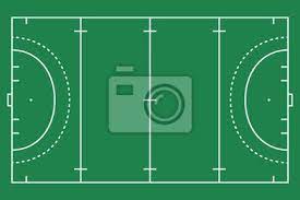 These are the shooting zones, and you have to be standing in them in order to score. Flaches Grunes Feld Eishockey Gras Hockeyfeld Mit Linienvorlage Wandposter Poster Pitch Hockey Overhead Myloview De
