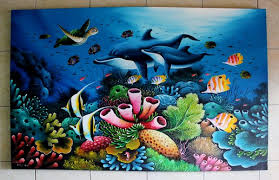 Gambar pemandangan bawah laut asli. Jual Lukisan Pemandangan Bawah Laut Di Lapak Danisa Art Bukalapak