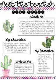 Looking for cactus teacher login? Wanting A Fun Way To Introduce Yourself To Students And Parents Check Out This Editable Template Customize Meet The Teacher Teaching Grade Teaching Classroom